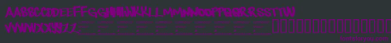 Therebemonsters Font – Purple Fonts on Black Background