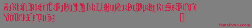 Шрифт Monugd – красные шрифты на сером фоне