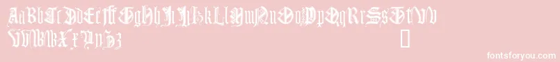 Monugd Font – White Fonts on Pink Background