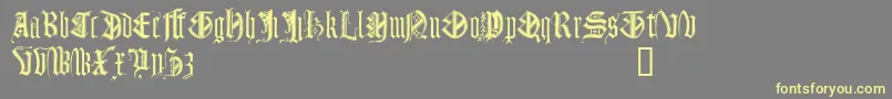 Monugd Font – Yellow Fonts on Gray Background