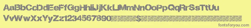 Losttype Font – Gray Fonts on Yellow Background