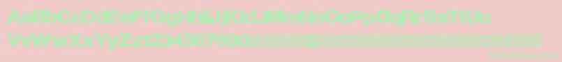 Losttype Font – Green Fonts on Pink Background