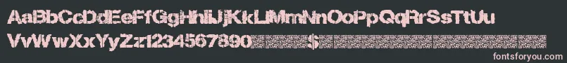 Losttype Font – Pink Fonts on Black Background