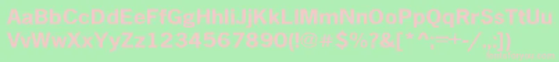 AbellCondensedBoldExtended3 Font – Pink Fonts on Green Background