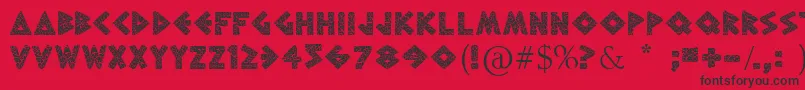 GreekToMe Font – Black Fonts on Red Background