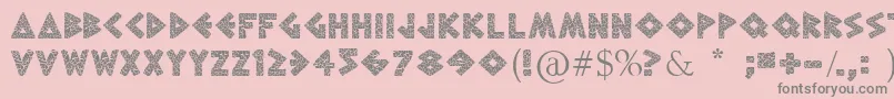 GreekToMe Font – Gray Fonts on Pink Background