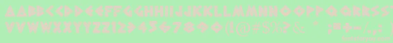 fuente GreekToMe – Fuentes Rosadas Sobre Fondo Verde