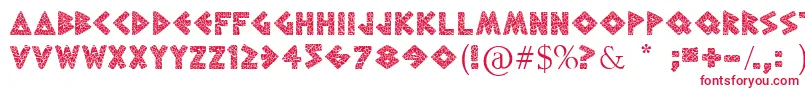 GreekToMe Font – Red Fonts on White Background