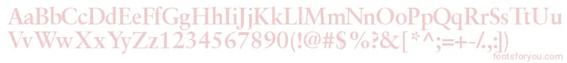 GaramondretrospectivesskBold Font – Pink Fonts on White Background