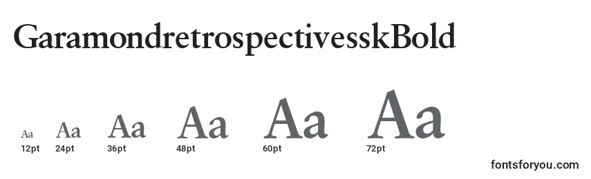 GaramondretrospectivesskBold Font Sizes