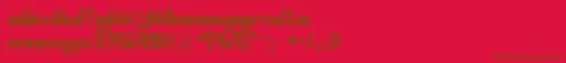Printedcircuitboard Font – Brown Fonts on Red Background