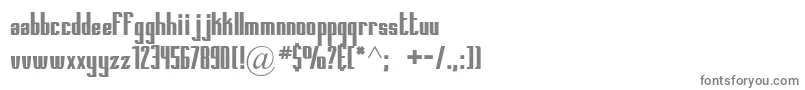 Printedcircuitboard Font – Gray Fonts on White Background
