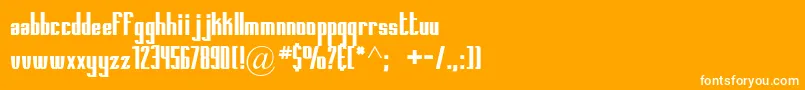 Printedcircuitboard Font – White Fonts on Orange Background