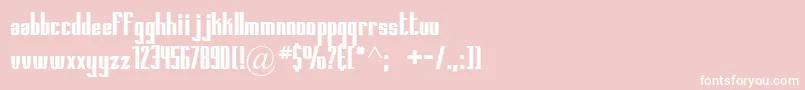 Printedcircuitboard Font – White Fonts on Pink Background