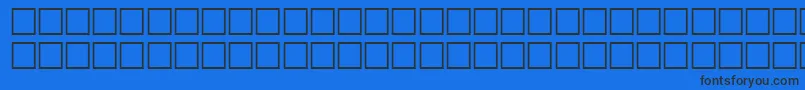 ThewallRegular Font – Black Fonts on Blue Background