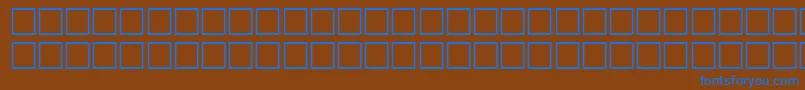Шрифт ThewallRegular – синие шрифты на коричневом фоне