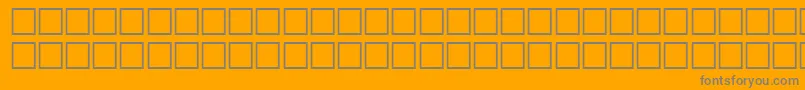 ThewallRegular-Schriftart – Graue Schriften auf orangefarbenem Hintergrund