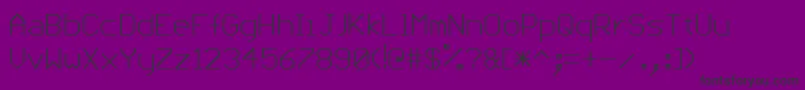 Pcbius Font – Black Fonts on Purple Background