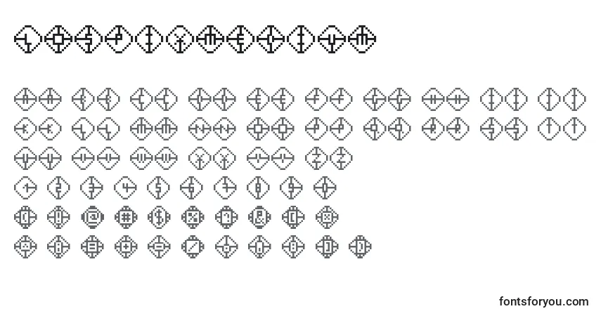 Fuente LospixMedium - alfabeto, números, caracteres especiales