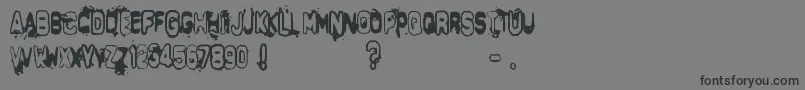 DeltaEcho Font – Black Fonts on Gray Background