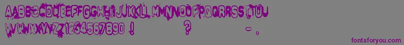 DeltaEcho Font – Purple Fonts on Gray Background