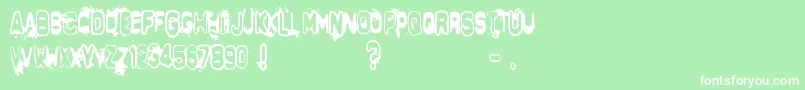DeltaEcho Font – White Fonts on Green Background