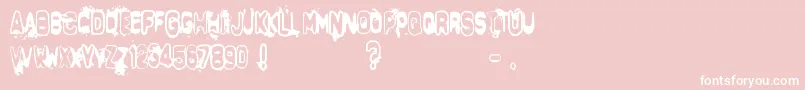 DeltaEcho Font – White Fonts on Pink Background