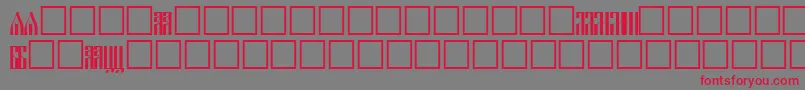 Slavjanic Font – Red Fonts on Gray Background