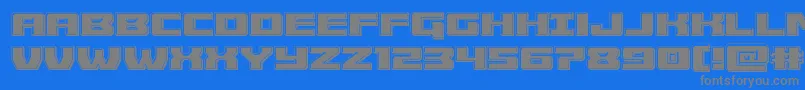 Cruiserfortressbevelフォントについての詳細 フォントCruiserfortressbevel – 青い背景に灰色の文字