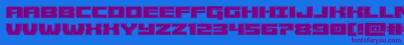 Saiba mais sobre a fonte Cruiserfortressbevel Fonte Cruiserfortressbevel – fontes roxas em um fundo azul