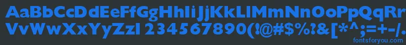 Gimletblackssk Font – Blue Fonts on Black Background