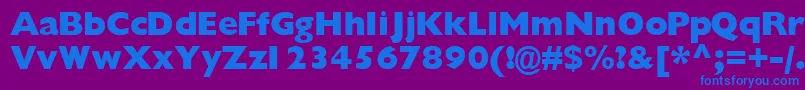 Gimletblackssk Font – Blue Fonts on Purple Background