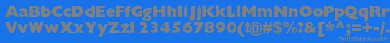 More about Gimletblackssk Font Gimletblackssk Font – Gray Fonts on Blue Background