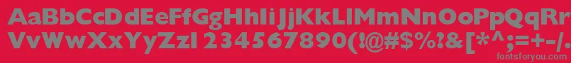 Gimletblackssk Font – Gray Fonts on Red Background