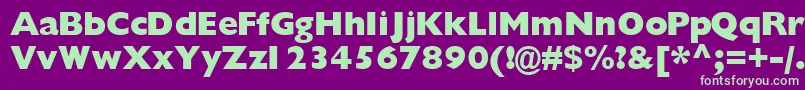 Gimletblackssk Font – Green Fonts on Purple Background