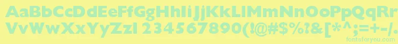 More about Gimletblackssk Font Gimletblackssk Font – Green Fonts on Yellow Background