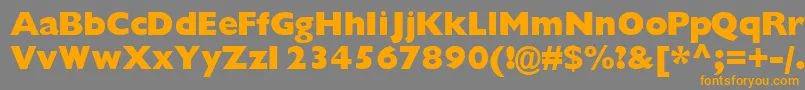 Gimletblackssk Font – Orange Fonts on Gray Background
