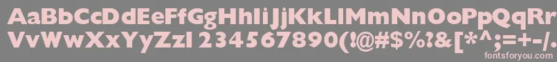 Gimletblackssk Font – Pink Fonts on Gray Background