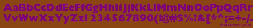 Gimletblackssk Font – Purple Fonts on Brown Background