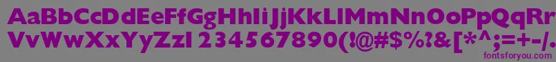 Gimletblackssk Font – Purple Fonts on Gray Background