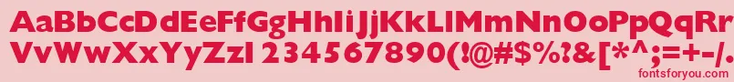 Gimletblackssk Font – Red Fonts on Pink Background