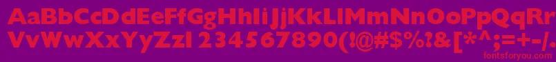 Gimletblackssk Font – Red Fonts on Purple Background