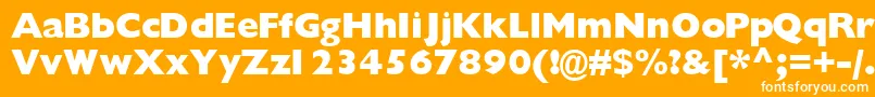 Gimletblackssk Font – White Fonts on Orange Background