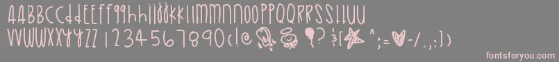 Goldenskies Font – Pink Fonts on Gray Background