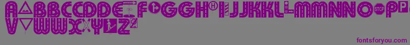 SchilderwaldAlt Font – Purple Fonts on Gray Background