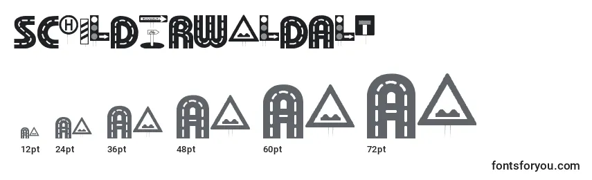 SchilderwaldAlt Font Sizes