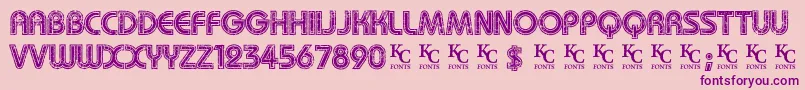 Mygirlisretrodemo Font – Purple Fonts on Pink Background