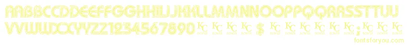 Fonte Mygirlisretrodemo – fontes amarelas