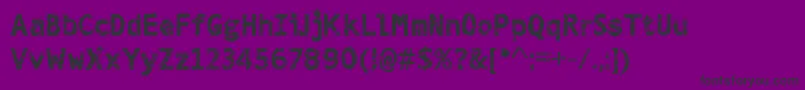 TracingBlood Font – Black Fonts on Purple Background