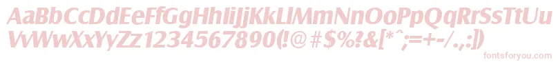 SalzburgserialXboldItalic Font – Pink Fonts on White Background